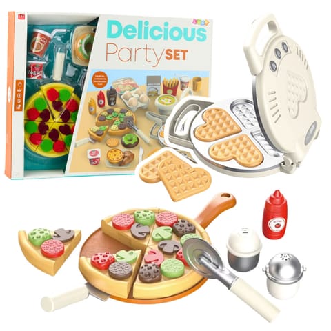 ⁨Zestaw Do Gofrów Pizza Z Dodatkami Akcesoria Kuchenne Dla Dzieci⁩ w sklepie Wasserman.eu