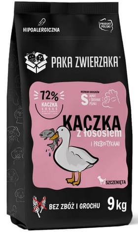 ⁨Paka Zwierzaka Seventh Heaven Puppy Kaczka z łososiem 9kg⁩ w sklepie Wasserman.eu