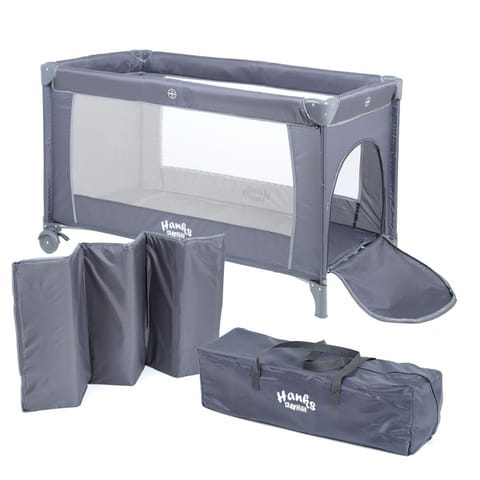 ⁨ŁÓŻECZKO TURYSTYCZNE SIMPLE DARK GREY HANKSKIDS⁩ w sklepie Wasserman.eu