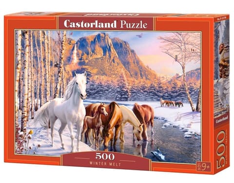 ⁨Puzzle 500 elementów B-53704 Winter Melt konie⁩ w sklepie Wasserman.eu