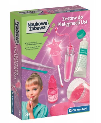 ⁨Naukowa Zabawa Zestaw Kosmetyczny Balsam i Błyszczyk do Ust Język Polski Clementoni 50253⁩ w sklepie Wasserman.eu