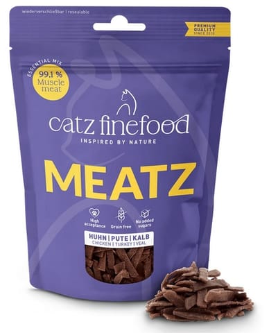 ⁨Catz Finefood Meatz Essential Mix - kurczak, indyk, cielęcina 45g⁩ w sklepie Wasserman.eu