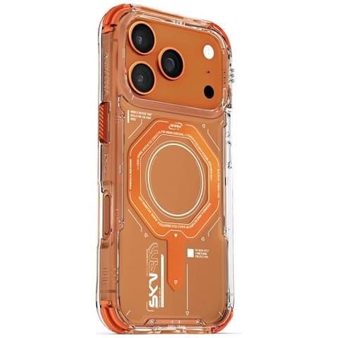 ⁨Etui Skinarma Magma do iPhone 17 Pro     Magnetic Charging pomarańczowy⁩ w sklepie Wasserman.eu