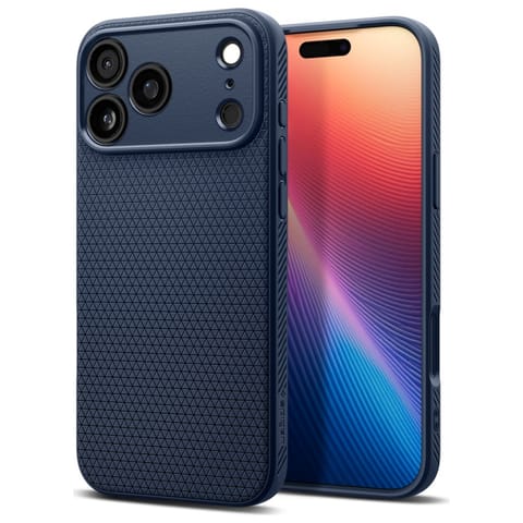 ⁨Etui Spigen Liquid Air do iPhone 17 Pro  niebieski⁩ w sklepie Wasserman.eu