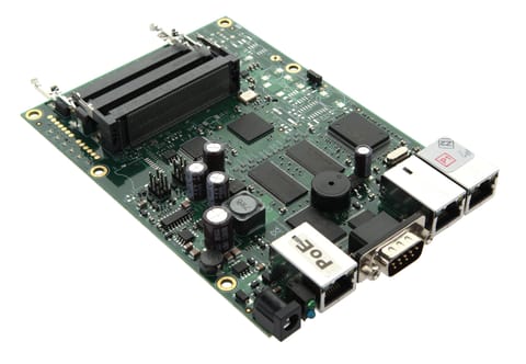 ⁨Router Board RB433/ CPU 300MHz/ 64MB RAM/ 3x LAN/ 3x mPCI/ Router OS L4⁩ w sklepie Wasserman.eu