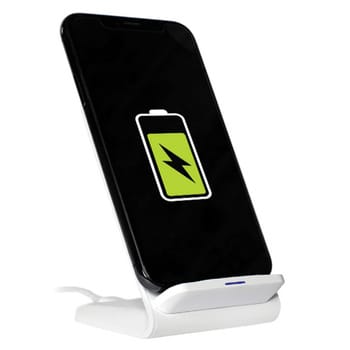 ⁨Ładowarka indukcyjna QI Rebeltec W210 15W High Speed (biała)⁩ w sklepie Wasserman.eu
