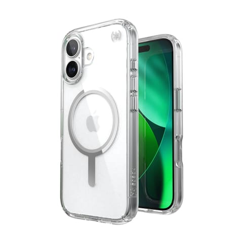 ⁨Speck Presidio Perfect Clear MagSafe - Etui iPhone 17 (Clear / Silver)⁩ w sklepie Wasserman.eu
