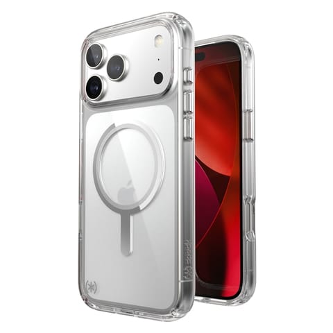 ⁨Speck Presidio Perfect Clear MagSafe - Etui iPhone 17 Pro Max (Clear / Silver)⁩ w sklepie Wasserman.eu
