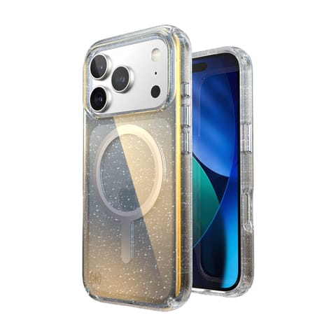 ⁨Speck Presidio Lux MagSafe - Etui iPhone 17 Pro (Hyper Mirror Glitter / Silver Metallic)⁩ w sklepie Wasserman.eu