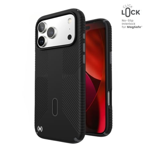 ⁨Speck Presidio2 Grip ClickLock & MagSafe - Etui iPhone 17 Pro Max (Black / Slate Grey / White)⁩ w sklepie Wasserman.eu
