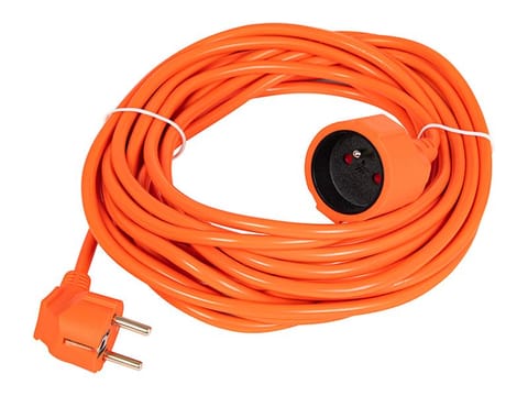 ⁨Przedłużacz sieciowy PR-160 1-Gniazdo z uziemieniem 10m pomarańczowy (3x1,5mm)⁩ w sklepie Wasserman.eu
