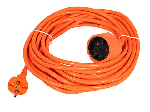 ⁨Przedłużacz sieciowy PR-160 1-Gniazdo bez uziemienia 10m pomarańczowy (2x1,5mm)⁩ w sklepie Wasserman.eu