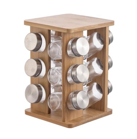 ⁨MODERN KITCHEN Zestaw 12 przyprawników 15x15x23,5cm na stojaku⁩ w sklepie Wasserman.eu