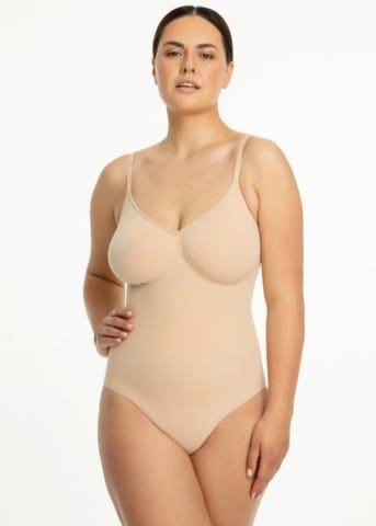⁨BODY JULIMEX 421 SEAMLESS BEŻ (kolor beż, rozmiar S)⁩ w sklepie Wasserman.eu