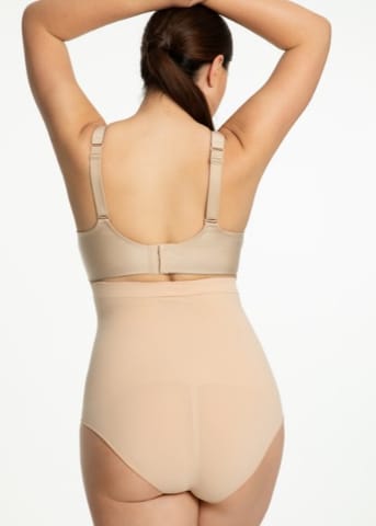 ⁨FIGI JULIMEX 441 SEAMLESS HIGH-WAIST PANTY BEŻ (kolor beż, rozmiar S)⁩ w sklepie Wasserman.eu