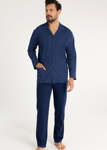 ⁨PIŻAMA REGINA MĘSKA 486 GRANAT (kolor granat, rozmiar L)⁩ w sklepie Wasserman.eu