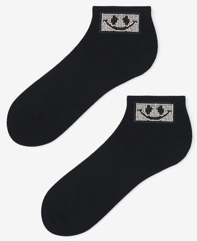 ⁨SKARPETY MARILYN DAMSKIE SQUARE FACE BLACK (kolor black, rozmiar uniwersalny)⁩ w sklepie Wasserman.eu