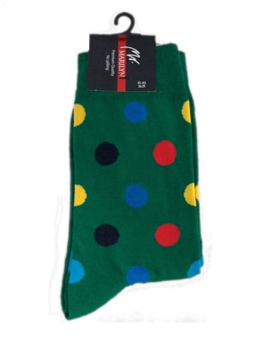 ⁨SKARPETY MARILYN MEN COLOR DOTS GREEN (kolor green, rozmiar 41-45)⁩ w sklepie Wasserman.eu