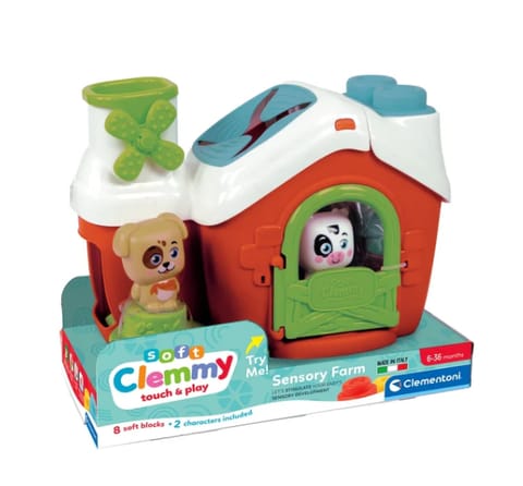 ⁨Clemmy Farma Sensoryczna Sorter Piesek Krówka Clementoni 17993⁩ w sklepie Wasserman.eu