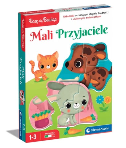 Puzzle Mali Przyjaciele Zwierzątka Farma Uczę się Bawiąc Język Polski Clementoni 50761 w sklepie Wasserman.eu