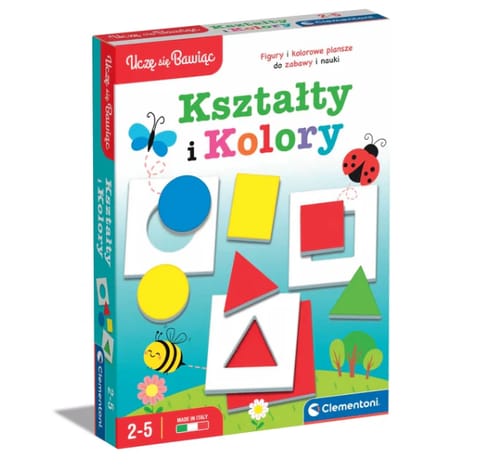 ⁨Gra edukacyjna Kształty i Kolory Uczę się Bawiąc Język Polski Clementoni 50764⁩ w sklepie Wasserman.eu