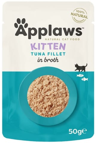 ⁨Applaws saszetka dla kota Kitten Tuńczyk w rosole 50g⁩ w sklepie Wasserman.eu