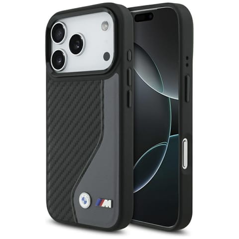 ⁨Etui BMW M Carbon Logo MagSafe do iPhone 17 Pro antracyt⁩ w sklepie Wasserman.eu