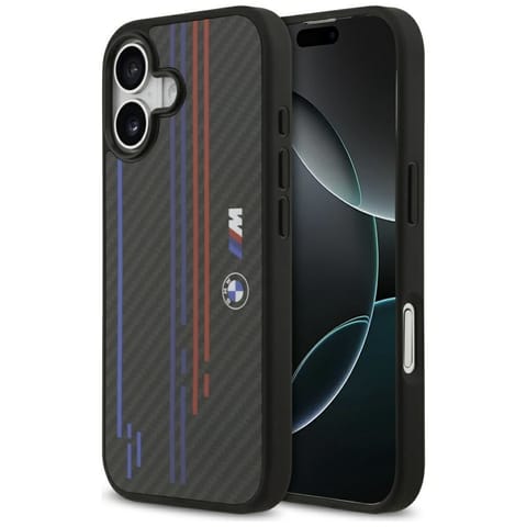⁨Etui BMW M Kevlar Lines & Logo MagSafe   do iPhone 17 czarny⁩ w sklepie Wasserman.eu