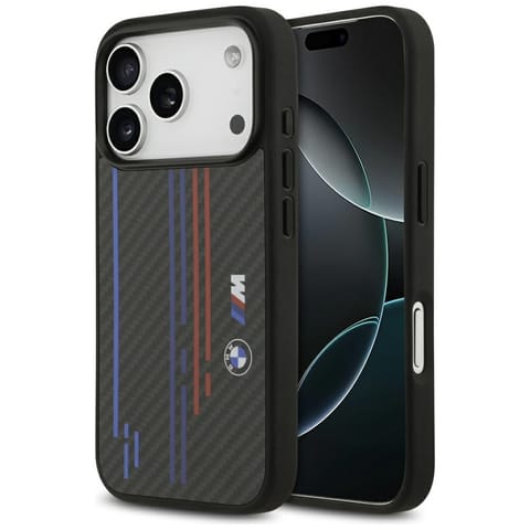 ⁨Etui BMW M Kevlar Lines & Logo MagSafe   do iPhone 17 Pro czarny⁩ w sklepie Wasserman.eu