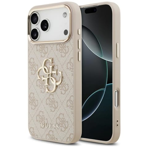 ⁨Etui Guess 4G Big 4G Classic Logo do     iPhone 17 Pro Max różowy złoty⁩ w sklepie Wasserman.eu