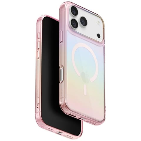 ⁨Etui UNIQ Iridescia do iPhone 17 Pro     Magclick Charging pink prism⁩ w sklepie Wasserman.eu