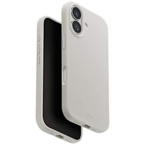 ⁨Etui UNIQ Lino do iPhone 17 Magclick     Charging jasno szary⁩ w sklepie Wasserman.eu