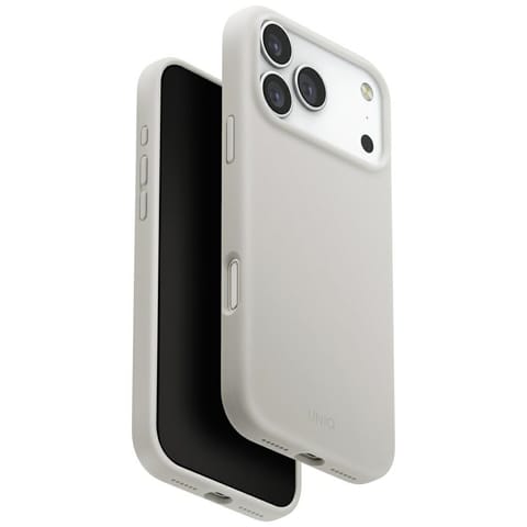 ⁨Etui UNIQ Lino do iPhone 17 Pro Max      Magclick Charging jasno szary⁩ w sklepie Wasserman.eu