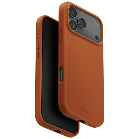 ⁨Etui UNIQ Lino do iPhone 17 Pro Max      Magclick Charging pomarańczowy⁩ w sklepie Wasserman.eu