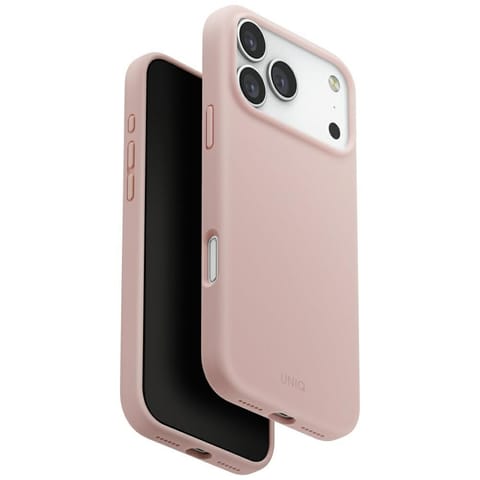 ⁨Etui UNIQ Lino do iPhone 17 Pro Max      Magclick Charging różowy⁩ w sklepie Wasserman.eu