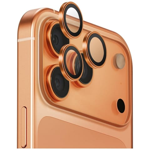 ⁨Szkło na obiektyw aparatu UNIQ Optix     Aluminium Camera Lens Protector do iPhone 17 Pro / iPhone 17 Pro Max z aplikatorem bursztynowy⁩ w sklepie Wasserman.eu