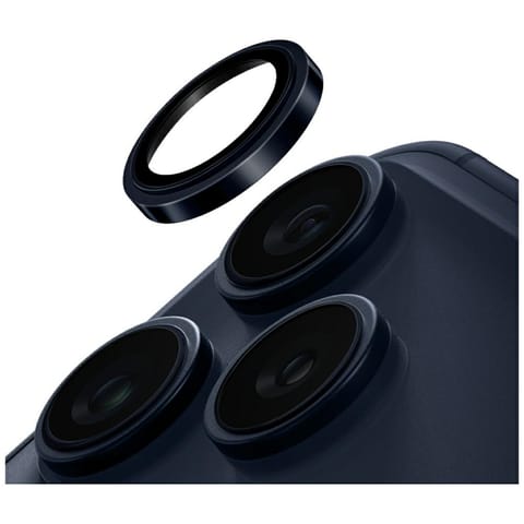 ⁨Szkło na obiektyw aparatu UNIQ Optix     Prime Camera Lens Protector do iPhone 17 Pro / 17 Pro Max / 15 Pro / 15 Pro Max z aplikatorem granatowy⁩ w sklepie Wasserman.eu