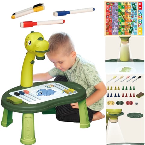 ⁨WOOPIE Tablica do Rysowania Projektor Dinozaur 24 Wzory + 2 Gry⁩ w sklepie Wasserman.eu