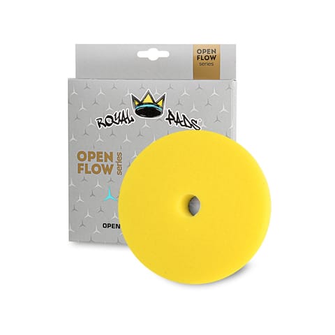 ⁨Royal Pads OF Medium 153mm Yellow - otwarto-komórkowy pad polerski średnio tnący⁩ w sklepie Wasserman.eu