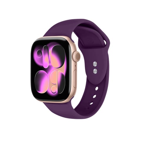 ⁨Crong Liquid - Pasek do Apple Watch 38/40/41/42 mm (śliwkowy)⁩ w sklepie Wasserman.eu