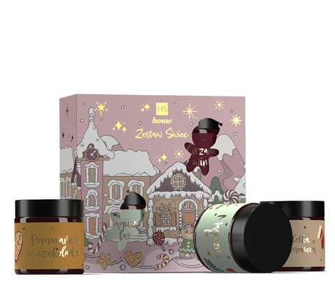 ⁨HISKIN Zestaw prezentowy Świec sojowych różowe 3 szt.⁩ w sklepie Wasserman.eu