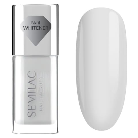 ⁨SEMILAC Nail Lacquer Klasyczny lakier do paznokci 100 Nail Whitener 9 ml⁩ w sklepie Wasserman.eu