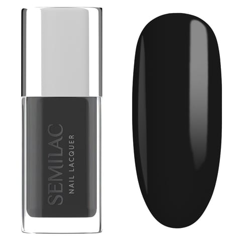 ⁨SEMILAC Nail Lacquer Klasyczny lakier do paznokci 109 Classic Black 9 ml⁩ w sklepie Wasserman.eu