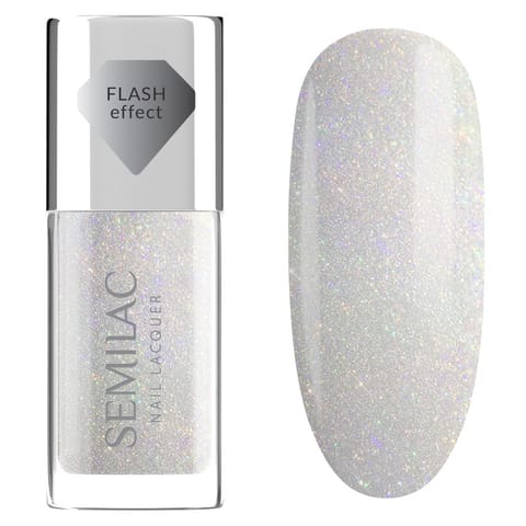 ⁨SEMILAC Nail Lacquer Klasyczny lakier do paznokci 116 Holo Flash 9 ml⁩ w sklepie Wasserman.eu