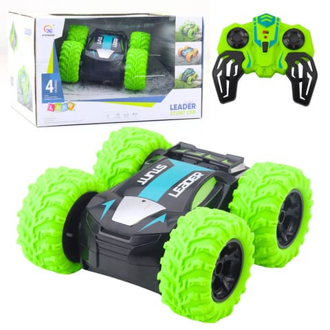 ⁨Samochód Kaskaderski Zdalnie Sterowany RC Obroty o 360° Zielony⁩ w sklepie Wasserman.eu