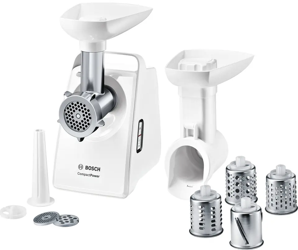 ⁨Bosch MFW3X14W Fleischwolf 500 W Weiß⁩ im Wasserman.eu