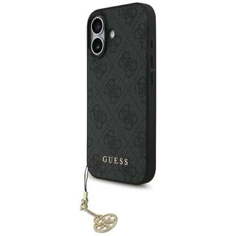 ⁨Etui Guess 4G Charms Collection MagSafe  do iPhone 17 czarny⁩ w sklepie Wasserman.eu
