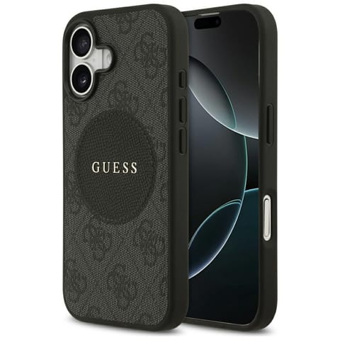 ⁨Etui Guess 4G Circle Classic Logo        MagSafe do iPhone 17 czarny⁩ w sklepie Wasserman.eu