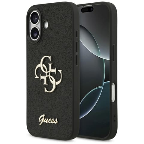 ⁨Etui Guess 4G Strap 4G Classic Logo do   iPhone 17 czarny⁩ w sklepie Wasserman.eu