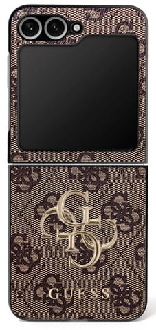 ⁨Etui Guess Big 4G Logo Classic Logo do   Samsung Galaxy Z Flip7 brązowy⁩ w sklepie Wasserman.eu